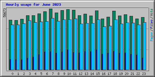 Hourly usage for June 2023