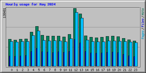 Hourly usage for May 2024