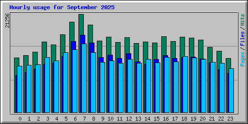 Hourly usage for September 2025