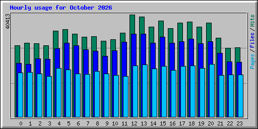 Hourly usage for October 2026